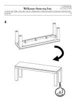 Предварительный просмотр 7 страницы Williams-Sonoma Canyon Dining Bench Assembly Instructions Manual