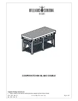 Williams-Sonoma COOPER KITCHEN ISLAND DOUBLE Quick Start Manual предпросмотр