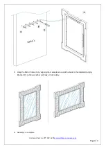 Preview for 4 page of Williams-Sonoma CORNER DETAIL MIRROR WALL ZEBRAWOOD Assembly Instructions