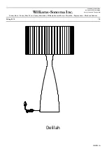 Предварительный просмотр 1 страницы Williams-Sonoma Delilah Assembly Instructions Manual