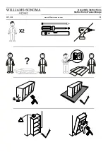 Preview for 3 page of Williams-Sonoma HAMPSTEAD BAR CABINET WOOD TOP Assembly Instructions