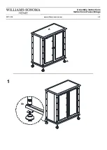 Preview for 4 page of Williams-Sonoma HAMPSTEAD BAR CABINET WOOD TOP Assembly Instructions