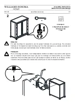 Preview for 5 page of Williams-Sonoma HAMPSTEAD BAR CABINET WOOD TOP Assembly Instructions