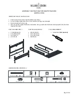 Williams-Sonoma HAMPSTEAD BED QUEEN & KING Assembly Instruction предпросмотр