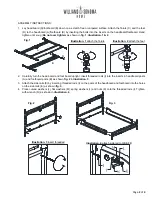 Предварительный просмотр 2 страницы Williams-Sonoma HAMPSTEAD BED QUEEN & KING Assembly Instruction