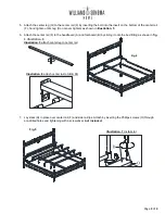 Предварительный просмотр 3 страницы Williams-Sonoma HAMPSTEAD BED QUEEN & KING Assembly Instruction