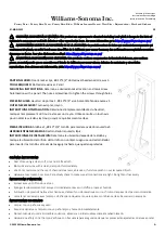 Предварительный просмотр 2 страницы Williams-Sonoma HAVEN C109399 Assembly Instructions