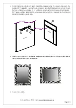 Предварительный просмотр 4 страницы Williams-Sonoma Hide Mirror Zebra Wall Assembly Instructions