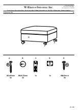 Предварительный просмотр 4 страницы Williams-Sonoma HUGO MODULAR SOFA OTTOMAN Assembly Instructions Manual