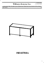 Предварительный просмотр 1 страницы Williams-Sonoma INDUSTRIAL 96 INCH MEDIA CONSOLE Assembly Instructions Manual