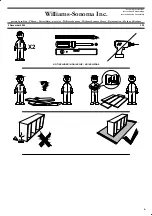 Предварительный просмотр 3 страницы Williams-Sonoma INDUSTRIAL 96 INCH MEDIA CONSOLE Assembly Instructions Manual