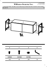 Предварительный просмотр 4 страницы Williams-Sonoma INDUSTRIAL 96 INCH MEDIA CONSOLE Assembly Instructions Manual