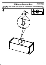 Предварительный просмотр 7 страницы Williams-Sonoma INDUSTRIAL 96 INCH MEDIA CONSOLE Assembly Instructions Manual