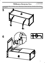 Предварительный просмотр 8 страницы Williams-Sonoma INDUSTRIAL 96 INCH MEDIA CONSOLE Assembly Instructions Manual