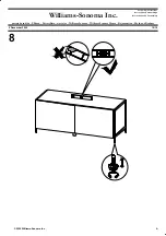 Предварительный просмотр 10 страницы Williams-Sonoma INDUSTRIAL 96 INCH MEDIA CONSOLE Assembly Instructions Manual