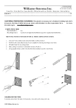 Preview for 2 page of Williams-Sonoma JERICHO RECTANGLE Assembly Instructions