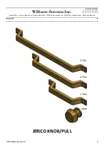 Предварительный просмотр 1 страницы Williams-Sonoma JERICO KNOB Assembly Instructions