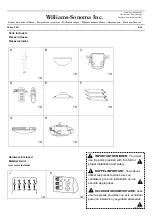 Предварительный просмотр 9 страницы Williams-Sonoma Kestrel A4725 Assembly Instructions Manual