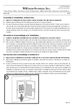 Предварительный просмотр 14 страницы Williams-Sonoma Kestrel A4725 Assembly Instructions Manual