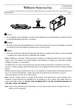 Предварительный просмотр 2 страницы Williams-Sonoma Mid Century Bath Double Console Assembly Instructions Manual