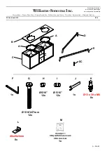 Предварительный просмотр 8 страницы Williams-Sonoma Mid Century Bath Double Console Assembly Instructions Manual