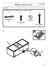 Предварительный просмотр 9 страницы Williams-Sonoma Mid Century Bath Double Console Assembly Instructions Manual