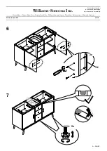 Предварительный просмотр 13 страницы Williams-Sonoma Mid Century Bath Double Console Assembly Instructions Manual