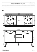 Предварительный просмотр 18 страницы Williams-Sonoma Mid Century Bath Double Console Assembly Instructions Manual