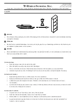 Предварительный просмотр 3 страницы Williams-Sonoma MID CENTURY Assembly Instructions Manual