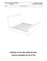 Williams-Sonoma MODERN SLEIGH BED Assembly Instructions предпросмотр