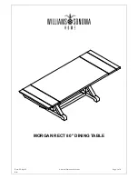 Williams-Sonoma MORGAN RECT 80 DINING TABLE Manual предпросмотр