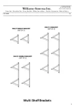 Предварительный просмотр 1 страницы Williams-Sonoma Multi Single Bracket Assembly Instructions