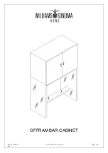 Предварительный просмотр 1 страницы Williams-Sonoma OFFRAM BAR CABINET Manual