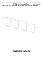 Williams-Sonoma Pebbled Hook Racks Assembly Instructions предпросмотр