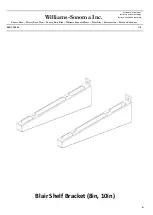 Williams-Sonoma Pottery Barn Blair Shelf Bracket Assembly Instructions предпросмотр