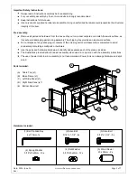 Предварительный просмотр 2 страницы Williams-Sonoma SAUSALITO KITCHEN ISLAND Assembly Instructions Manual