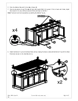 Предварительный просмотр 4 страницы Williams-Sonoma SAUSALITO KITCHEN ISLAND Assembly Instructions Manual