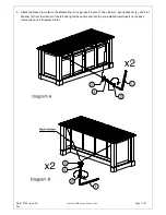 Предварительный просмотр 5 страницы Williams-Sonoma SAUSALITO KITCHEN ISLAND Assembly Instructions Manual