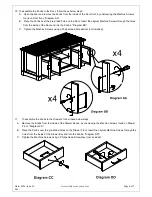 Предварительный просмотр 6 страницы Williams-Sonoma SAUSALITO KITCHEN ISLAND Assembly Instructions Manual