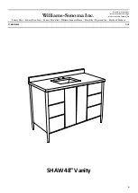 Williams-Sonoma Shaw Vanity Assembly Instructions предпросмотр