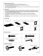 Предварительный просмотр 2 страницы Williams-Sonoma Somerset Dining Table Assembly Instructions Manual