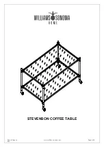 Williams-Sonoma STEVENSON COFFEE TABLE Manual предпросмотр