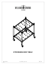 Williams-Sonoma STEVENSON SIDE TABLE Manual предпросмотр