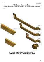 Предварительный просмотр 1 страницы Williams-Sonoma TABOR KNOB Assembly Instructions