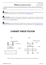 Предварительный просмотр 1 страницы Williams-Sonoma TOLSON CABINET KNOB Assembly Instructions