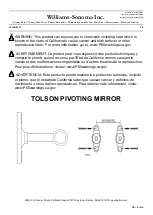 Предварительный просмотр 1 страницы Williams-Sonoma TOLSON PIVOTING MIRROR Assembly Instructions