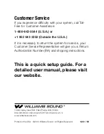 Preview for 8 page of Williams Sound DLR 60 2.0 Quick Setup Manual