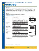 Williams Sound HEARING HELPER PFM 300 Specifications preview