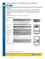 Williams Sound Hearing Helper PFM R32 Specifications preview