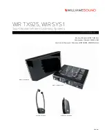 Williams Sound Infrared Receiver WIR RX22-4 User Manual preview